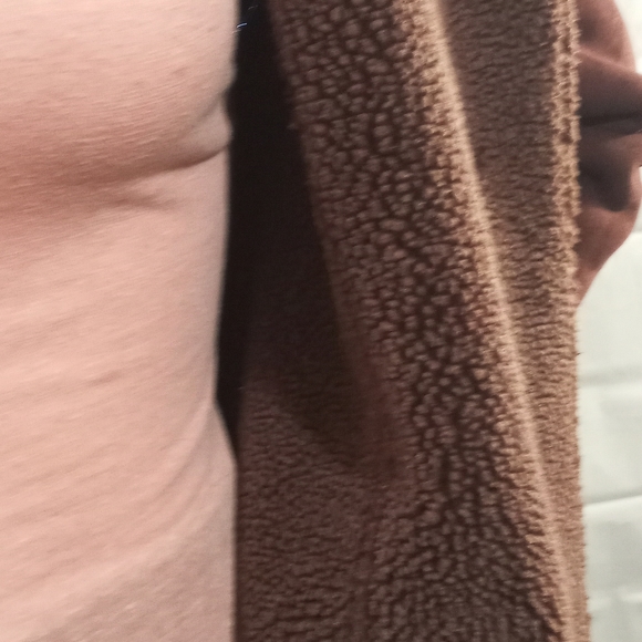 L.L. Bean faux sweade sherpa lined coat - Picture 6 of 7